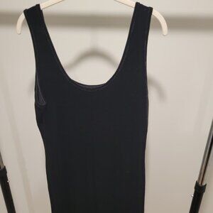 Black Scoop‑Neck One‑Piece